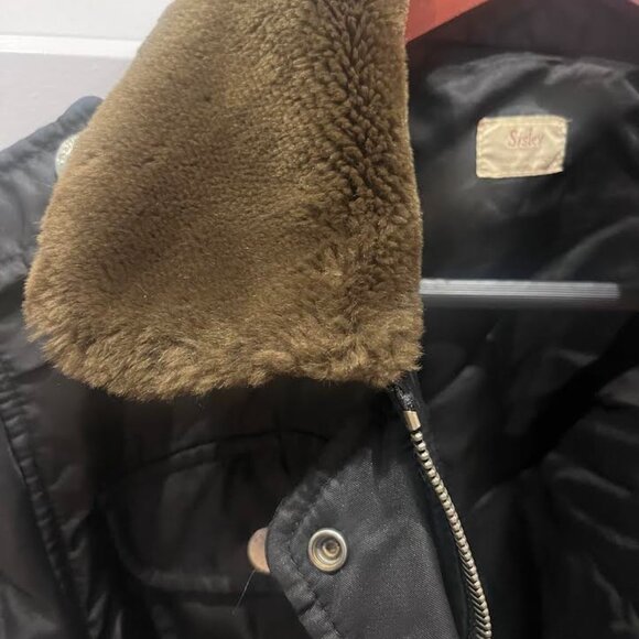 SISLEY Moto Fur Jacket Made in Italy Size XS - Picture 2 of 7
